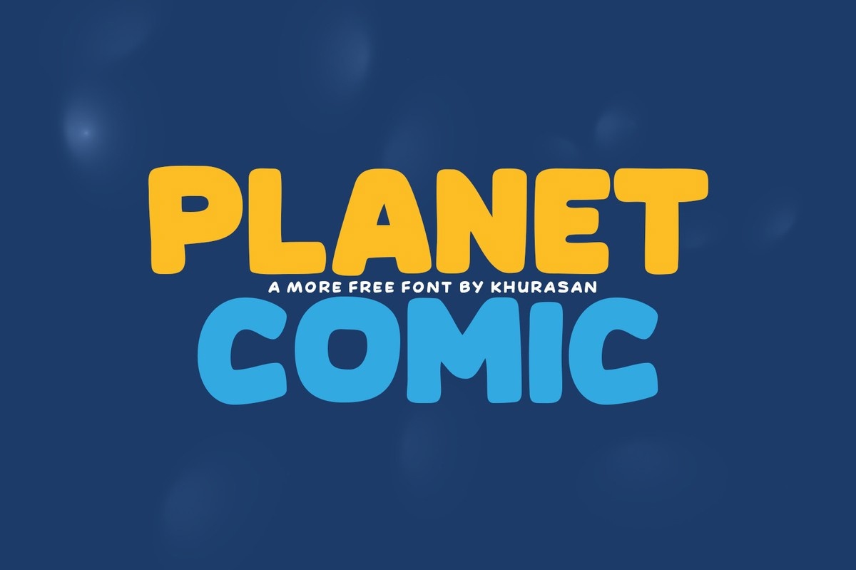 Czcionka Planet Comic