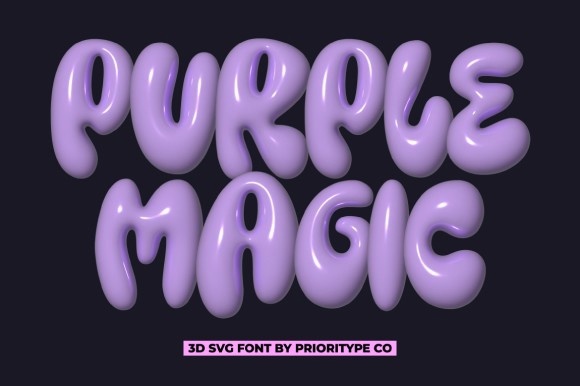 Czcionka Purple Magic SVG