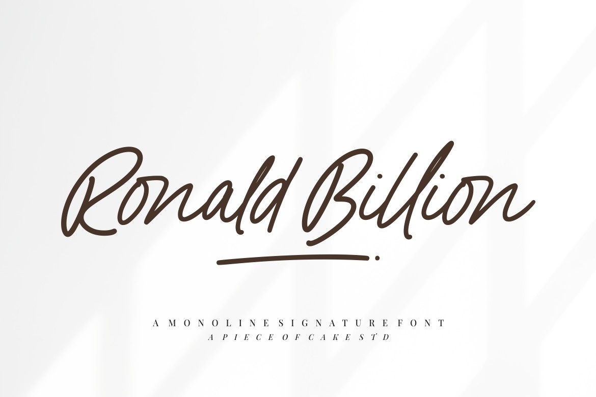Czcionka Ronald Billion