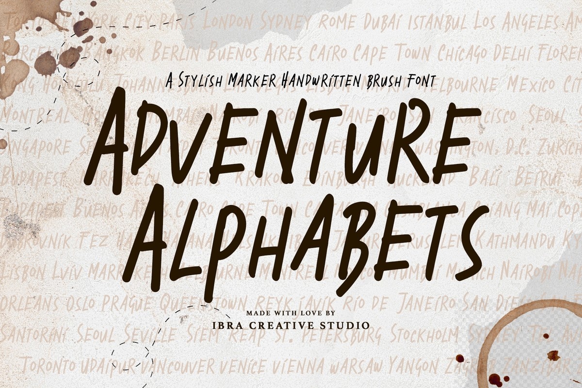 Czcionka Adventure Alphabets
