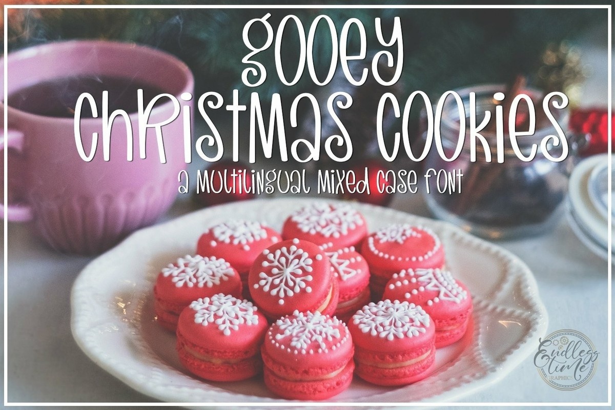 Czcionka Gooey Christmas Cookies