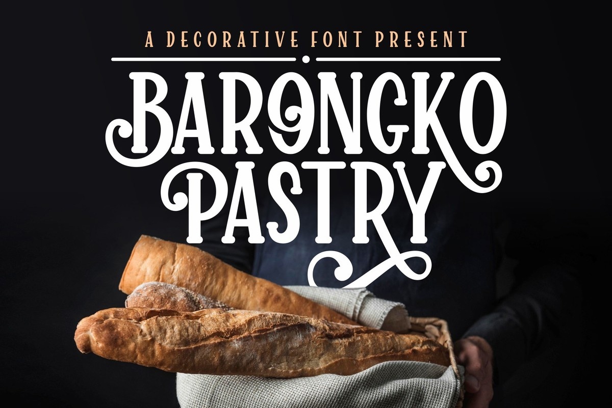 Czcionka Barongko Pastry