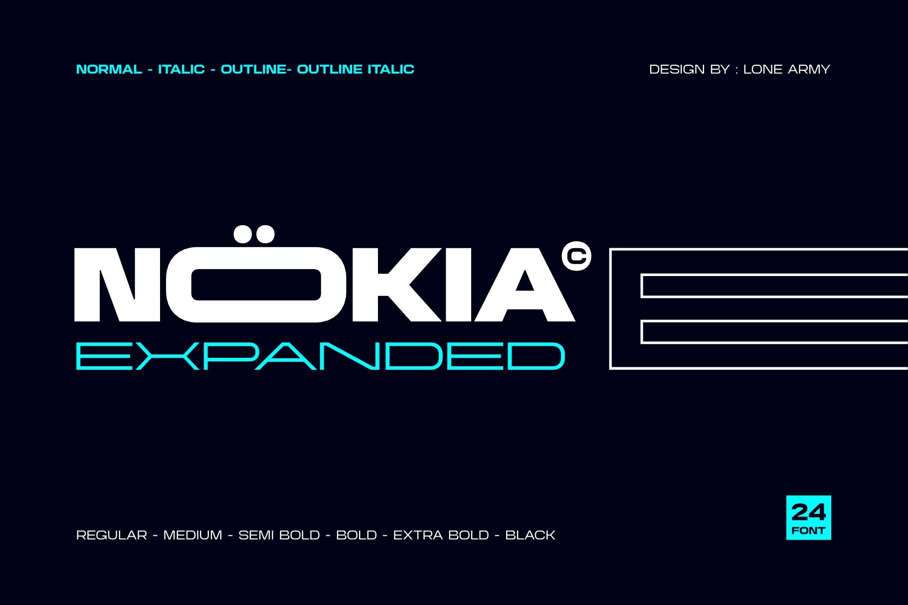 Czcionka Nokia Expanded