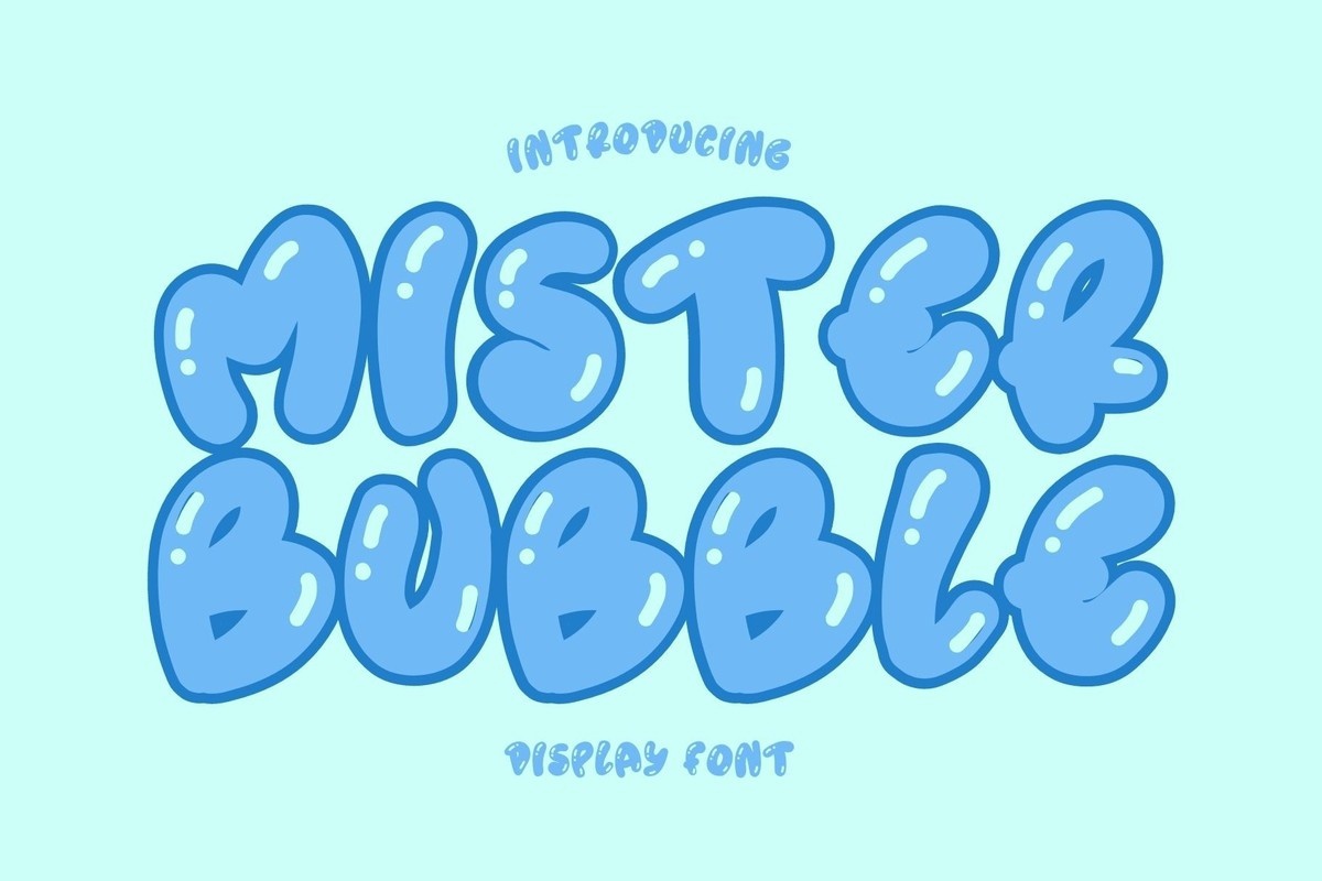 Czcionka Mister Bubble