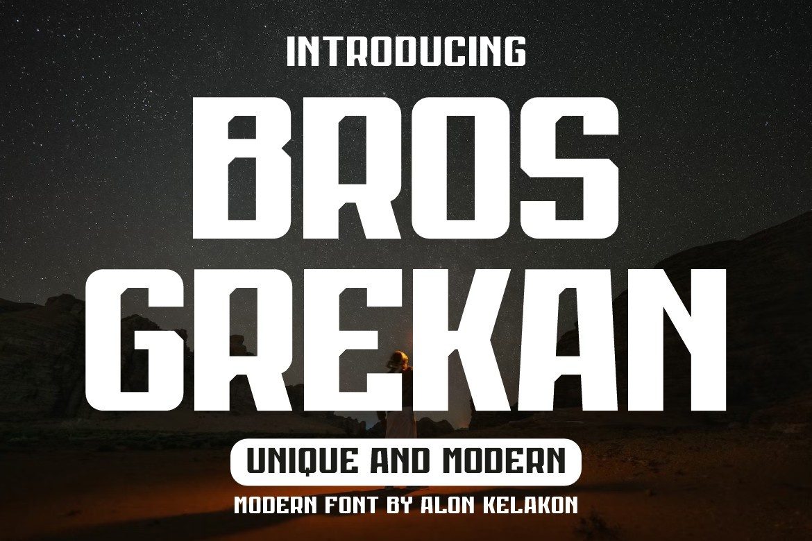 Czcionka Bros Grekan