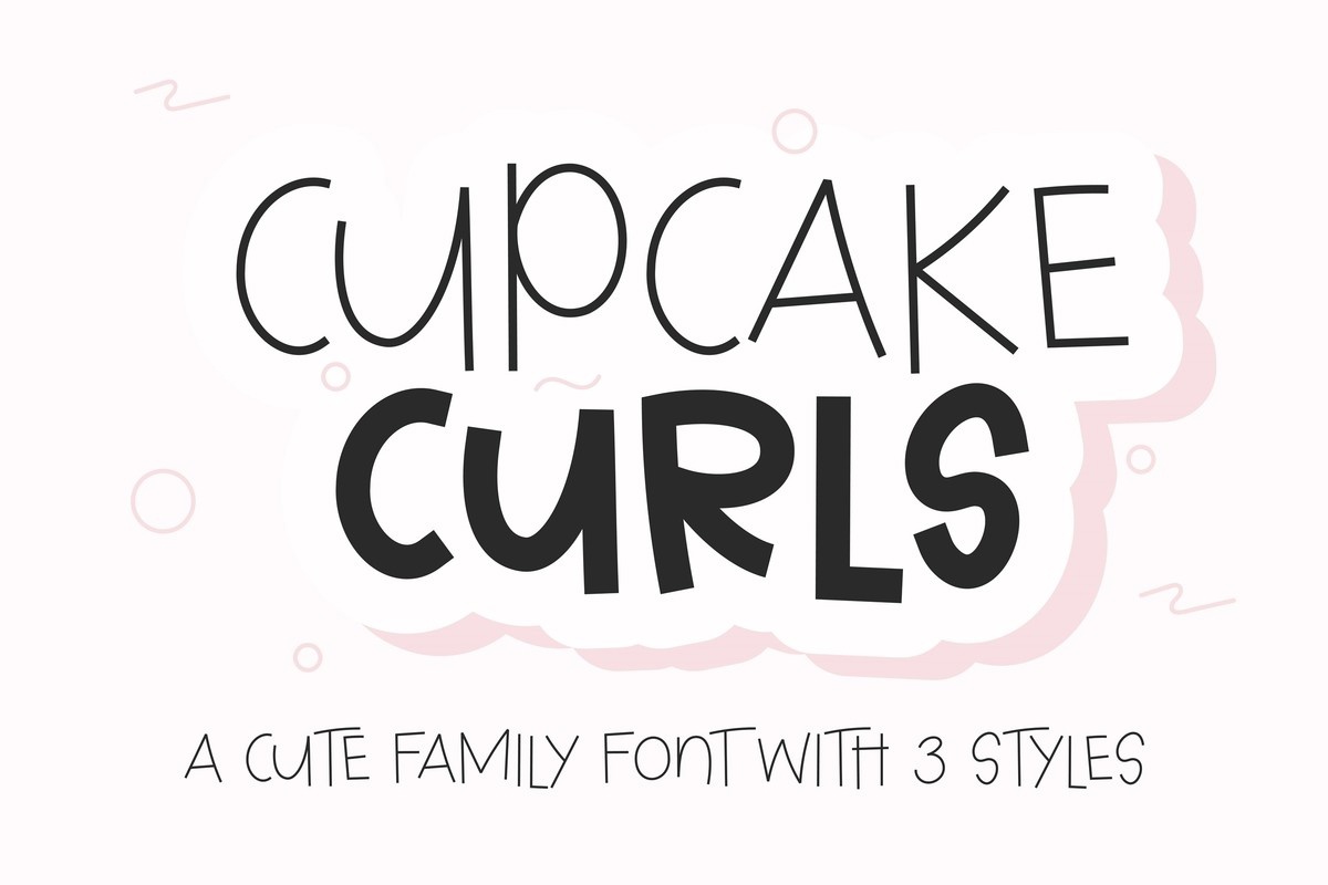 Czcionka Cupcake Curls
