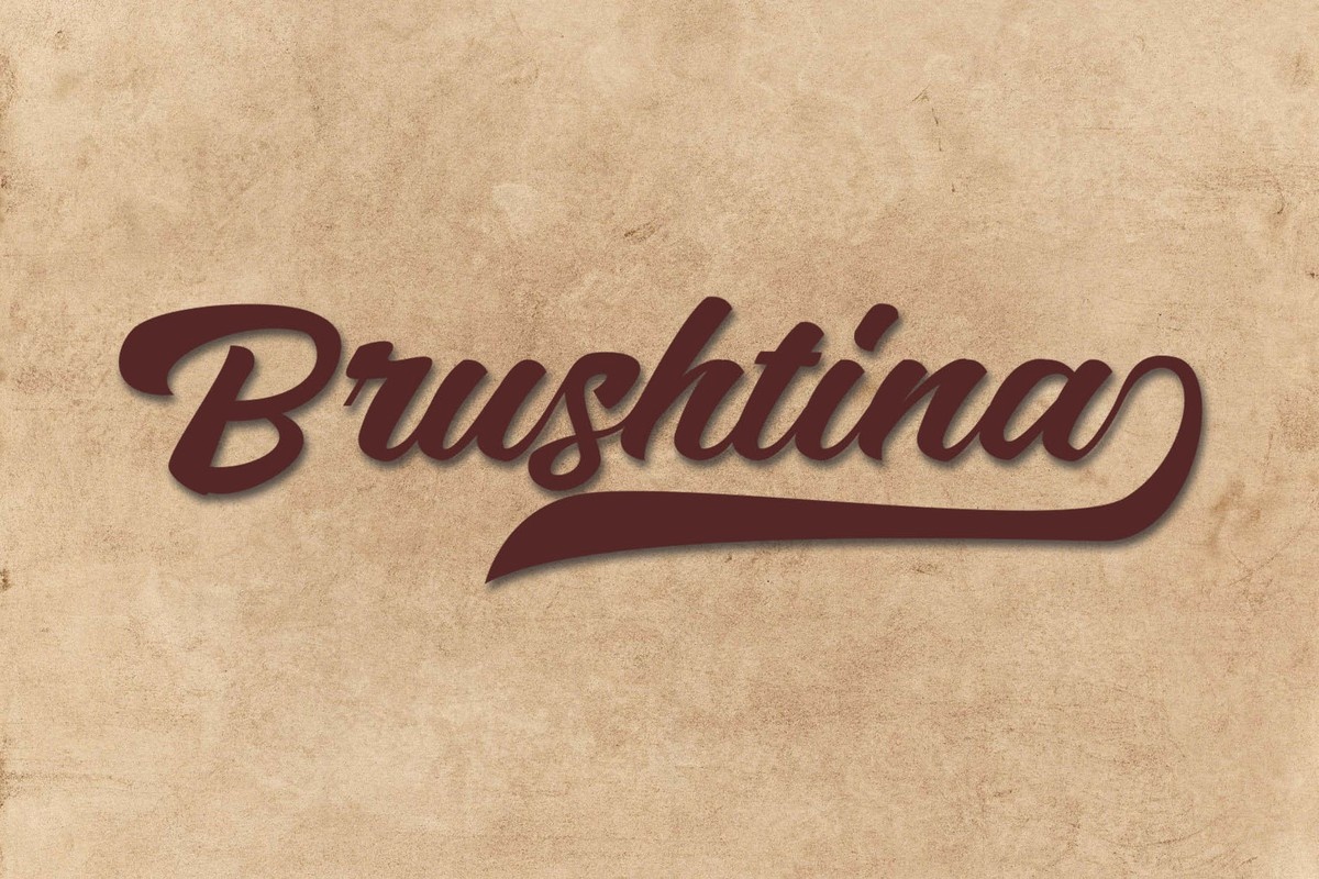 Czcionka Brushtina