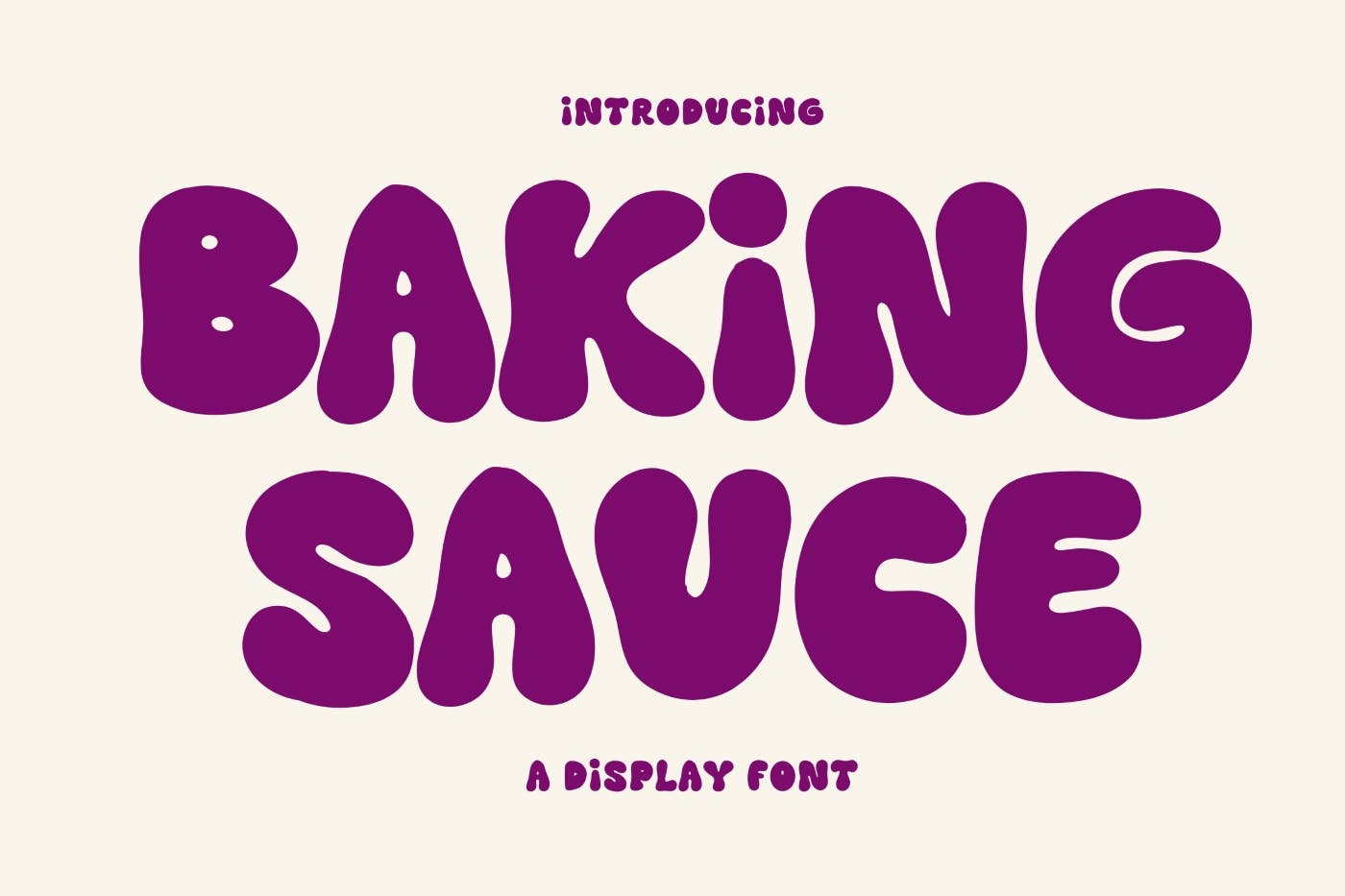 Czcionka Baking Sauce