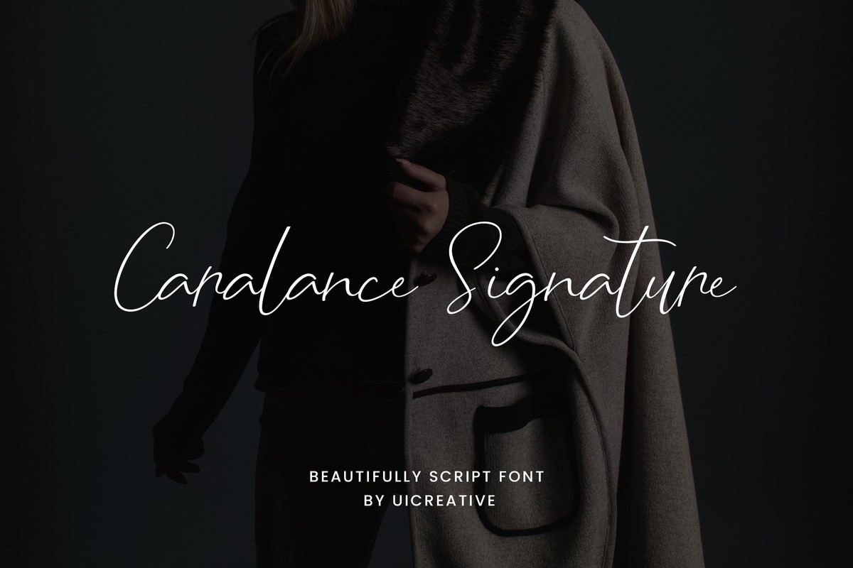 Czcionka Caralance Signature