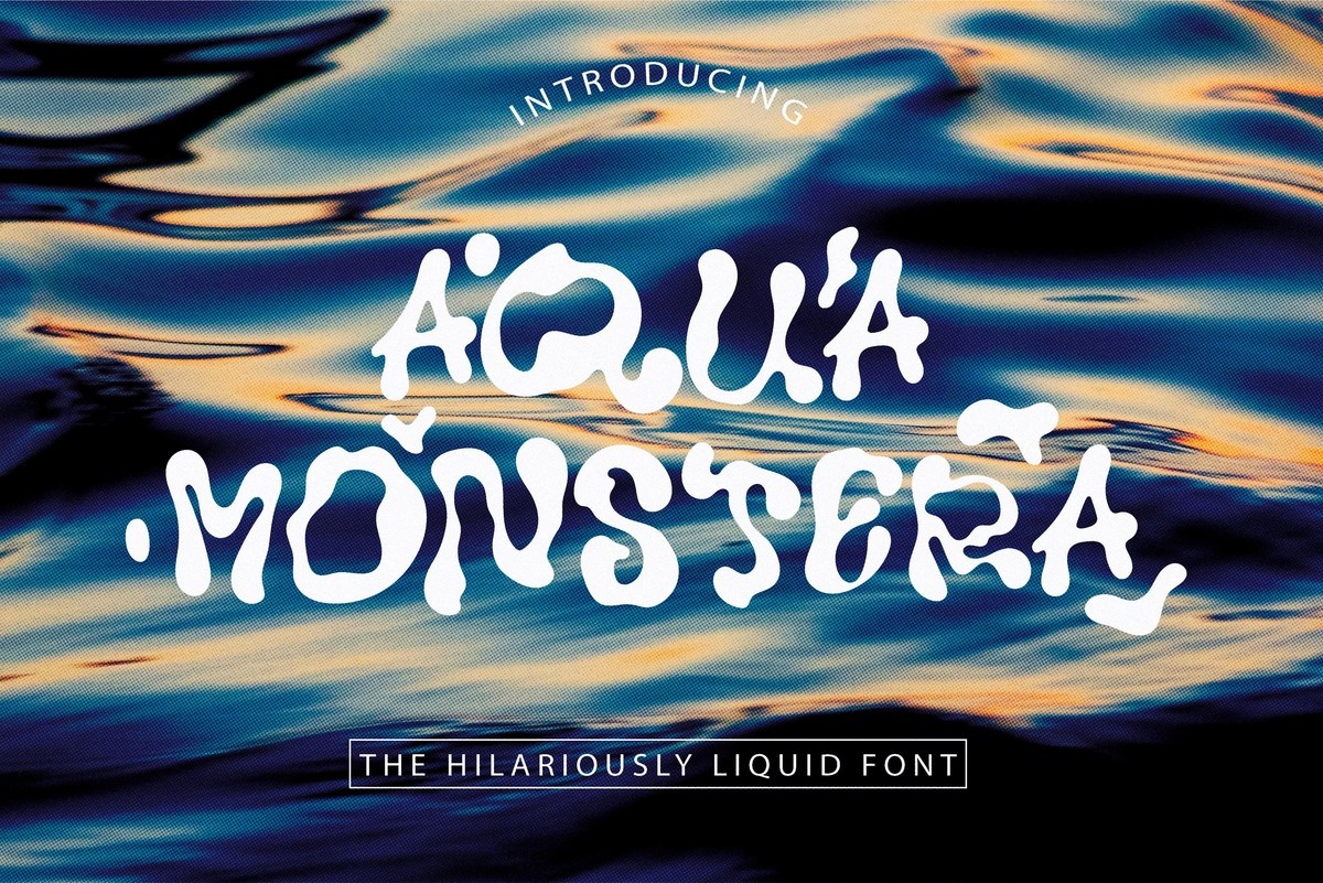 Czcionka Aqua Monstera