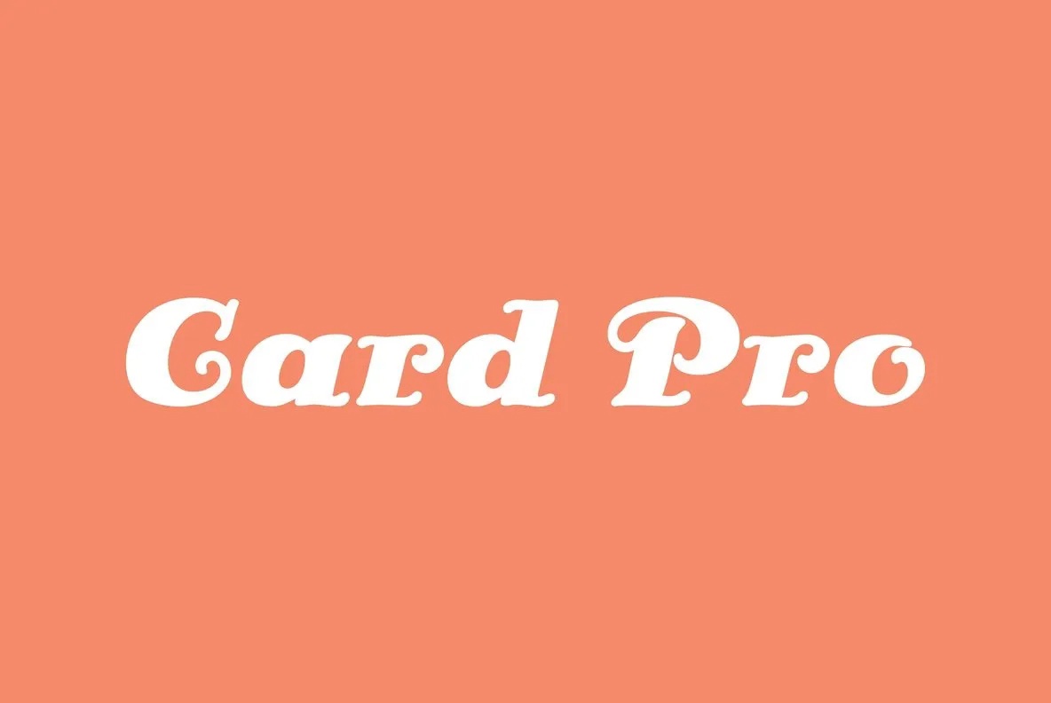 Czcionka Card Pro