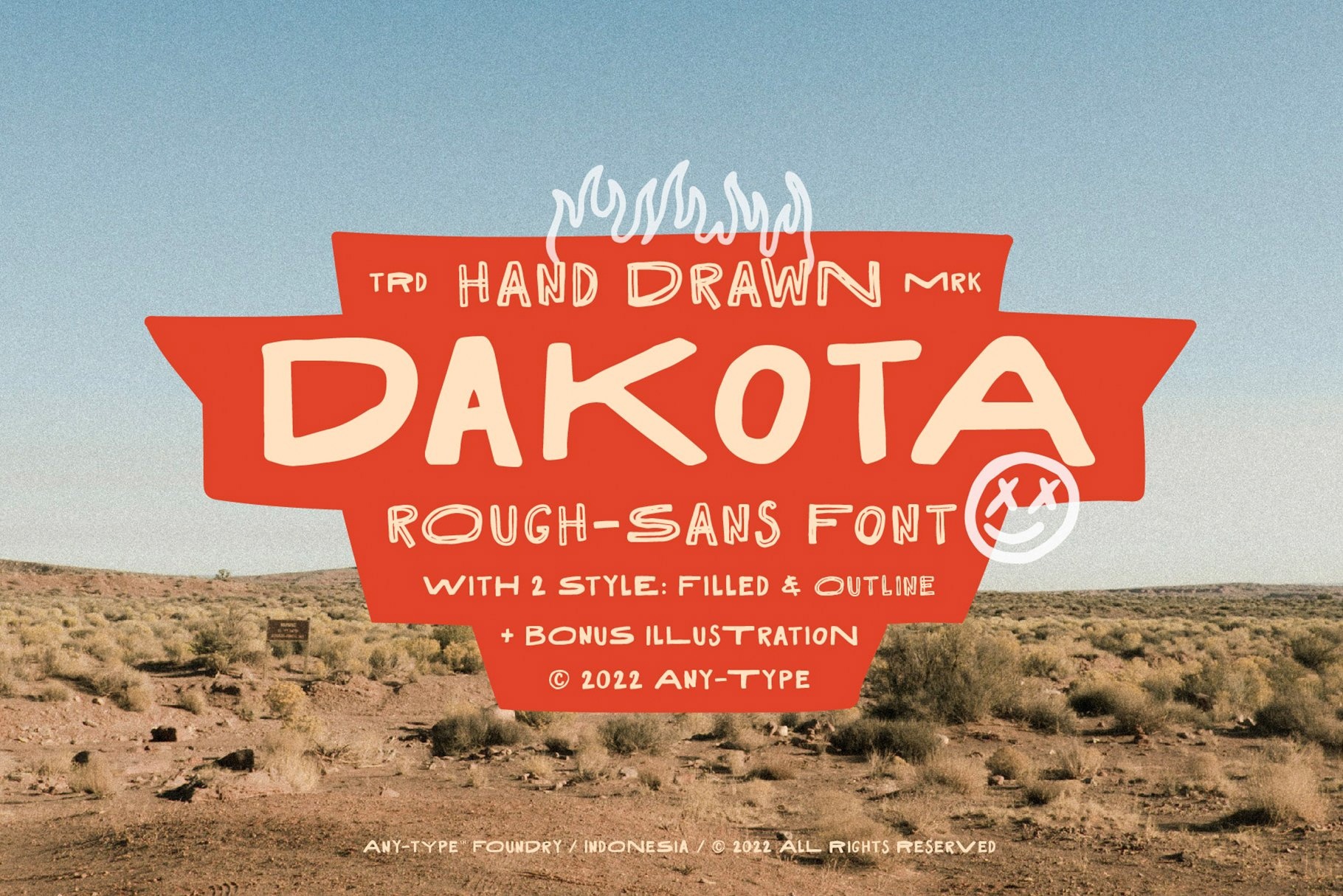 Czcionka Dakota Rough Sans