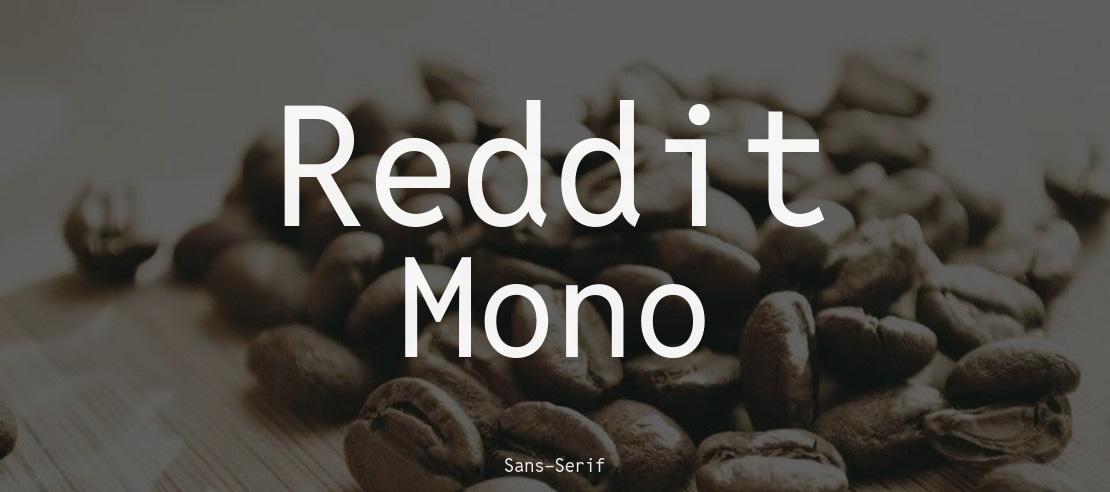 Czcionka Reddit Mono