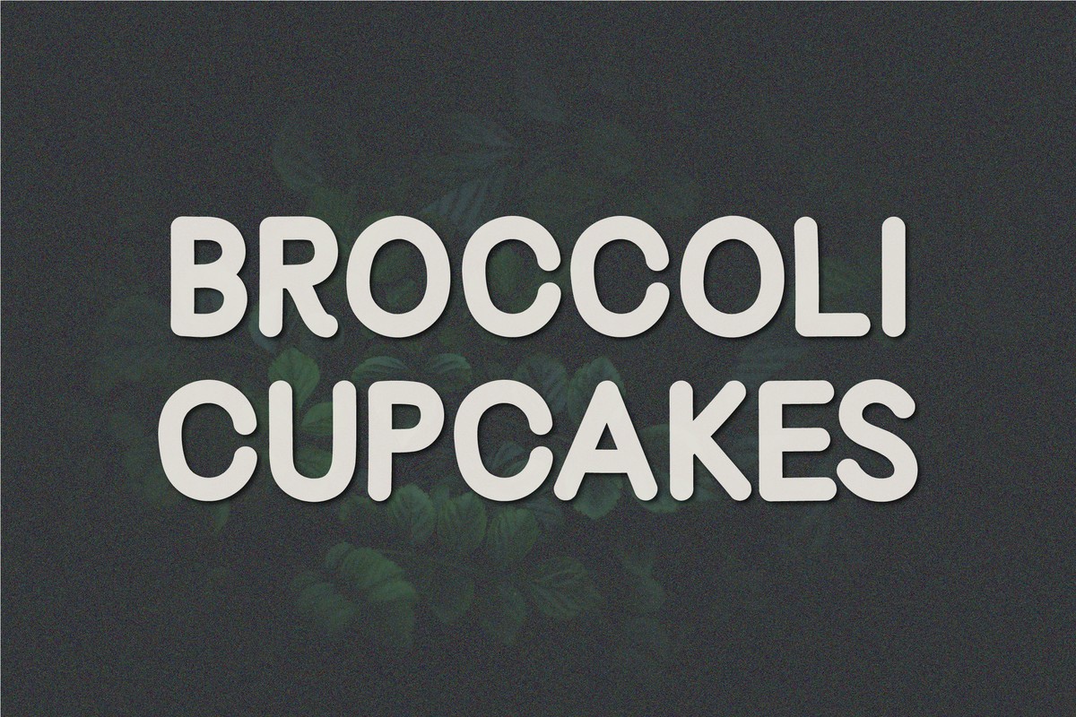 Czcionka Broccoli Cupcakes