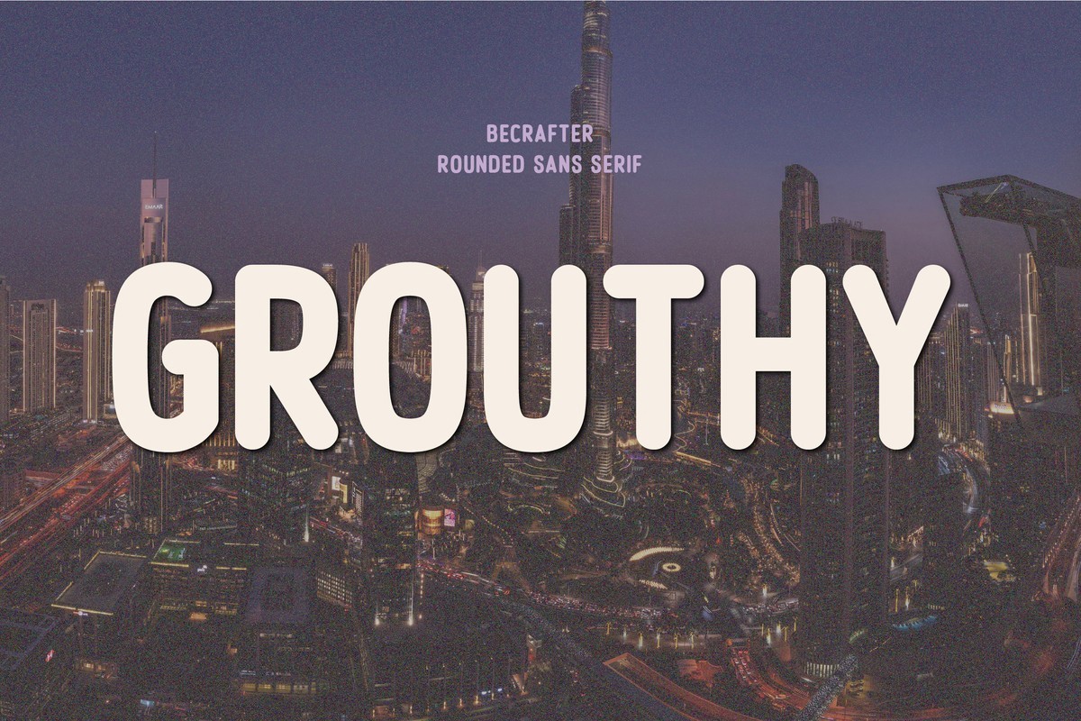 Czcionka Grouthy Rounded