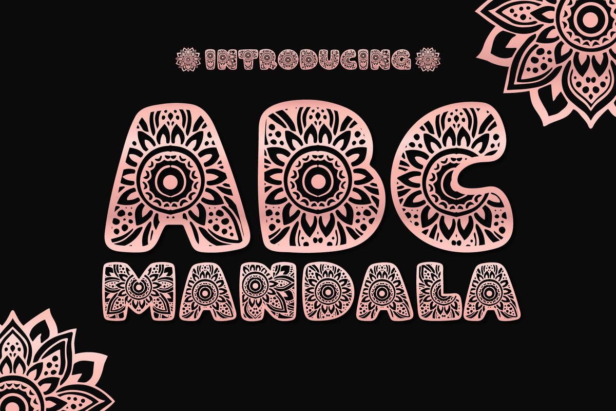 Czcionka ABC Mandala