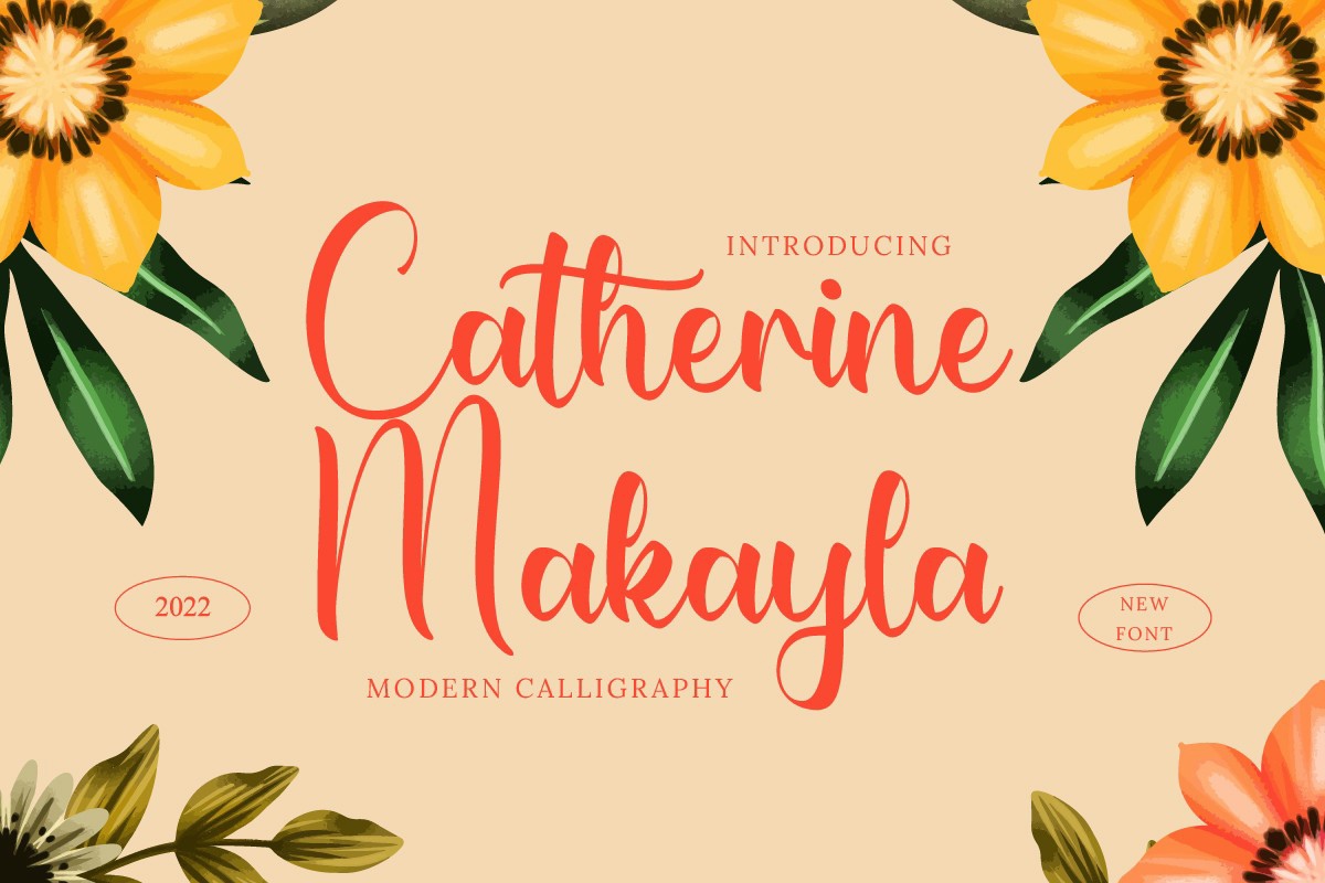 Czcionka Catherine Makayla