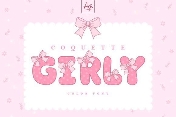 Czcionka Coquette Girly