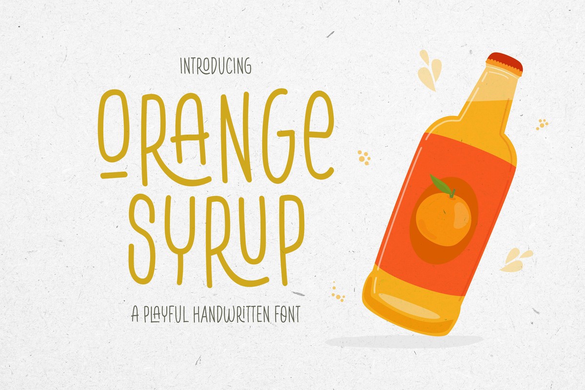 Czcionka Orange Syrup