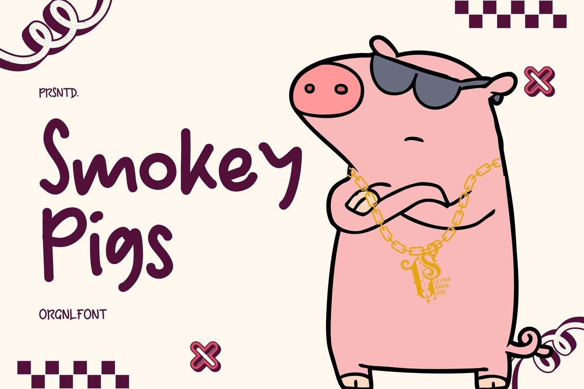 Czcionka Smokey Pigs