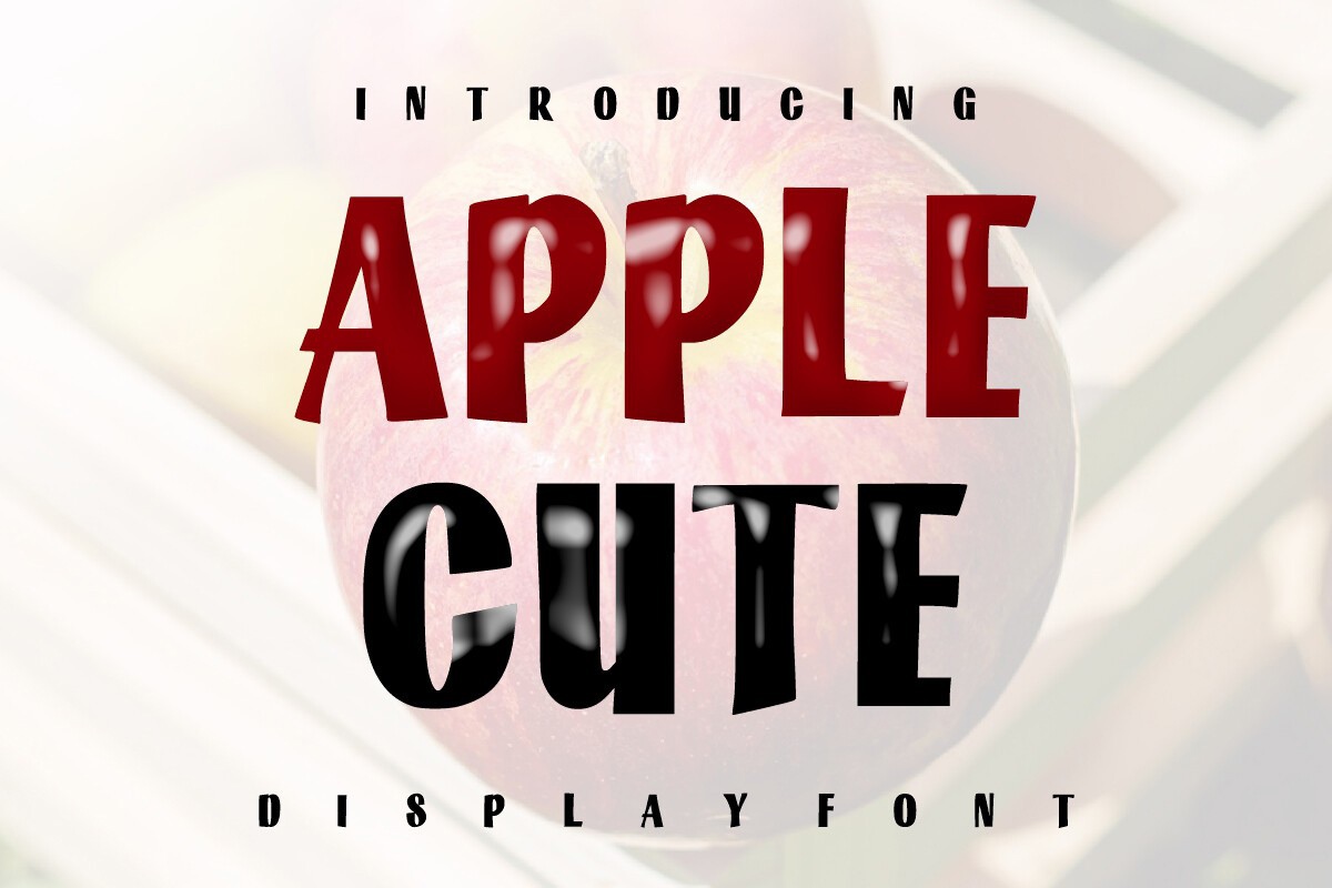 Czcionka Apple Cute