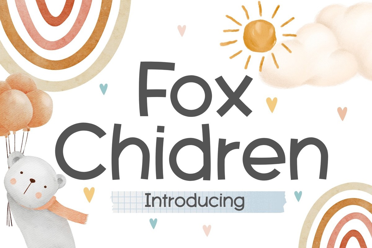 Czcionka Fox Chidren