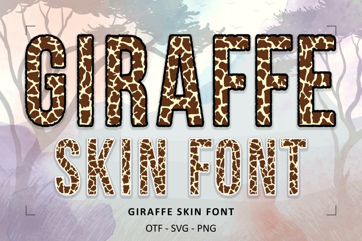 Czcionka Giraffe Skin