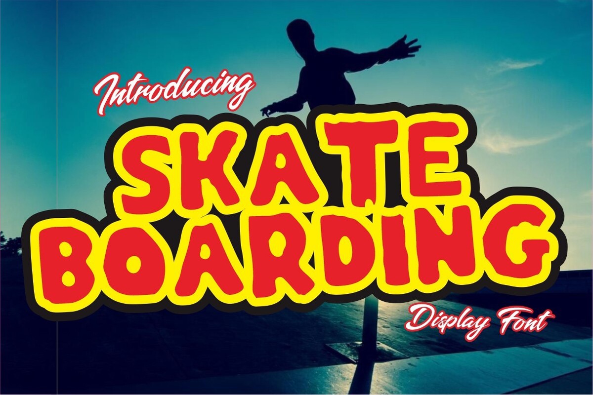 Czcionka Skateboarding