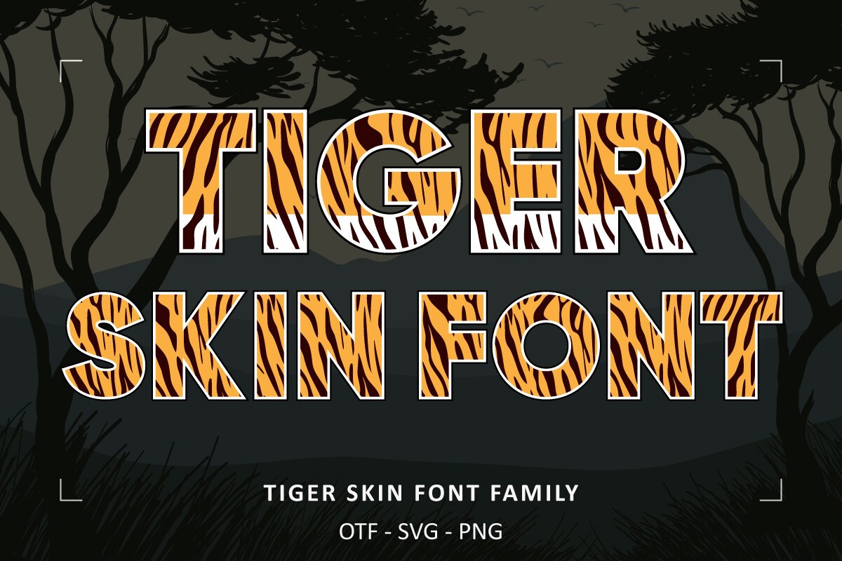 Czcionka Tiger Skin