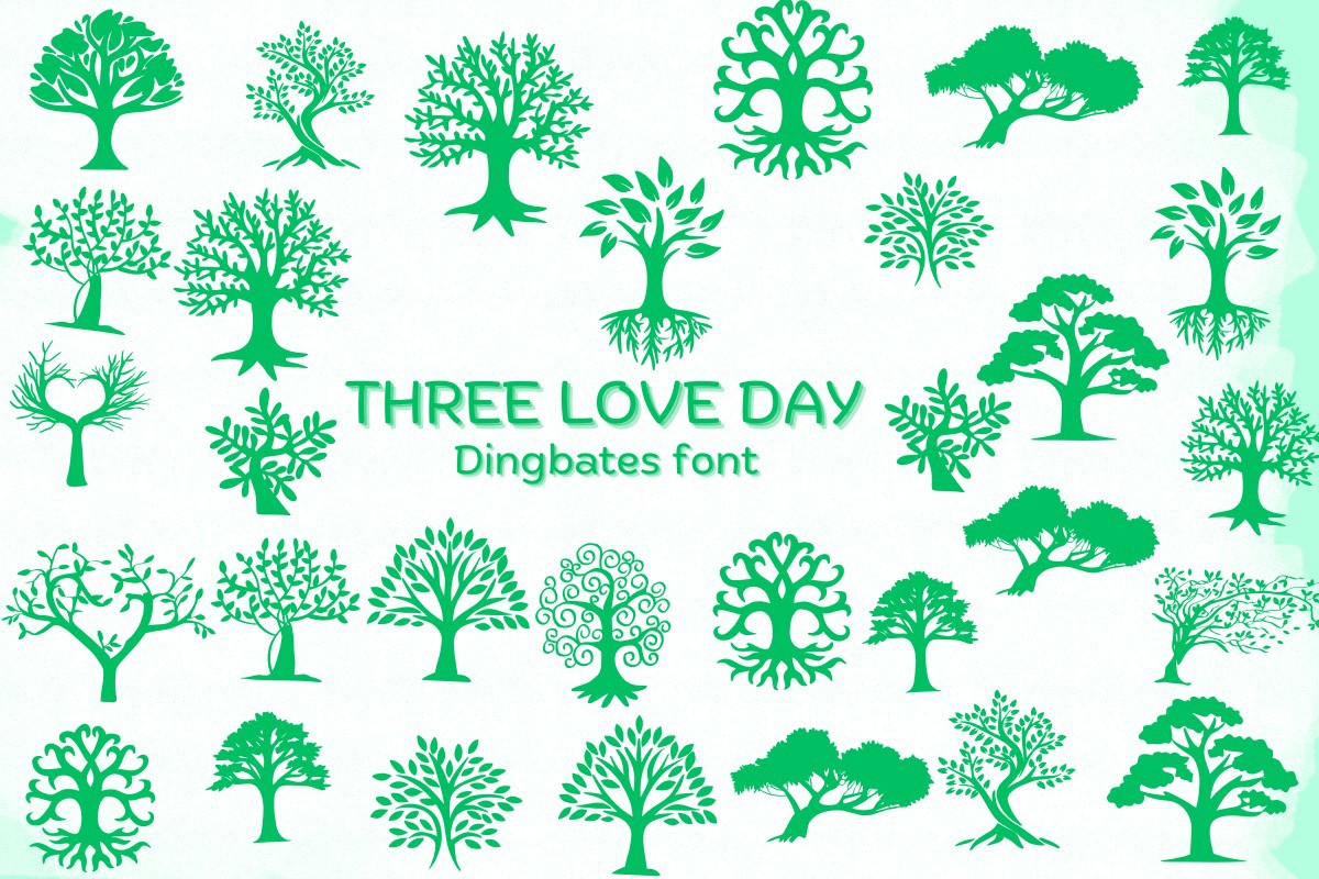 Czcionka Tree Love Day