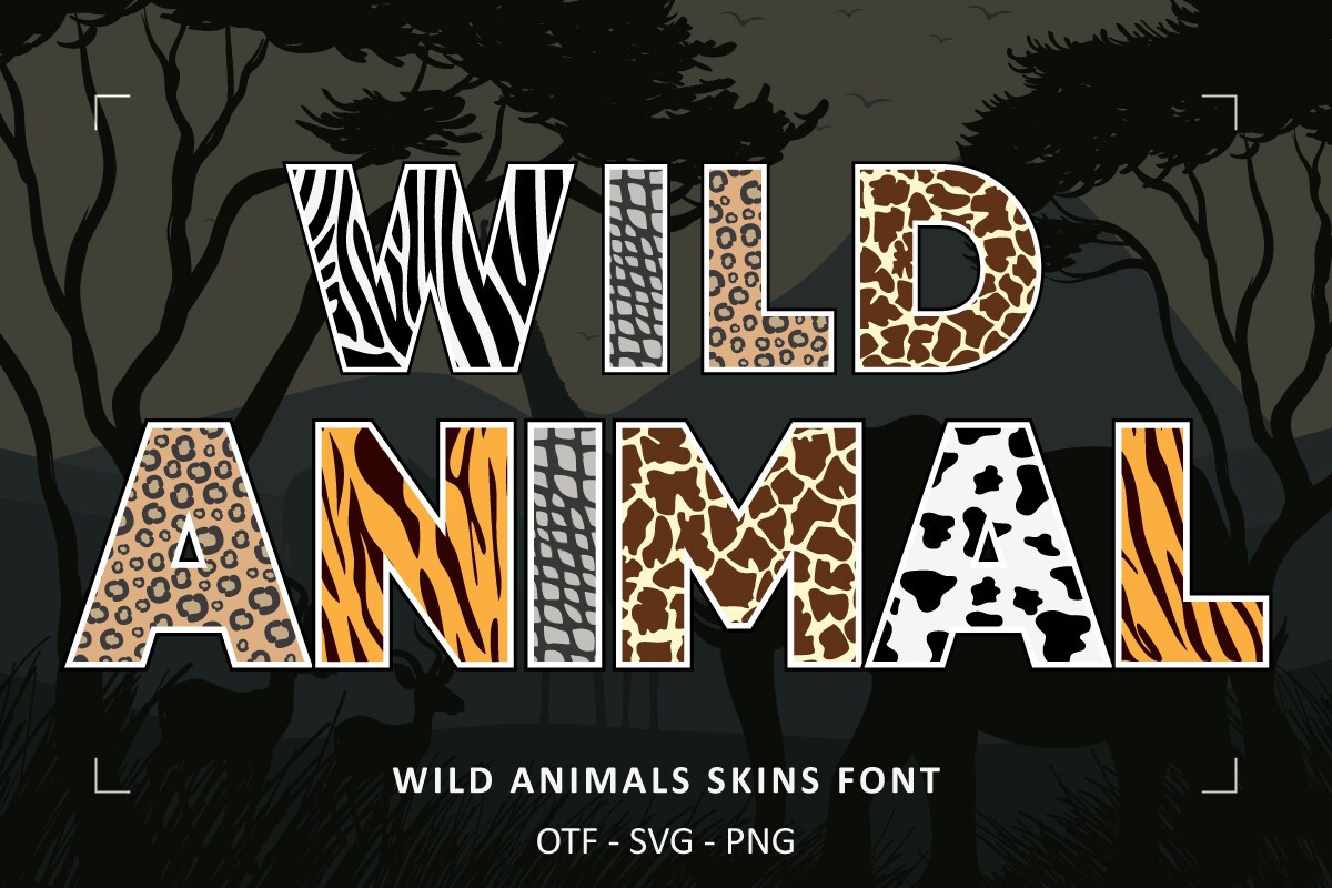 Czcionka Wild Animals Skins