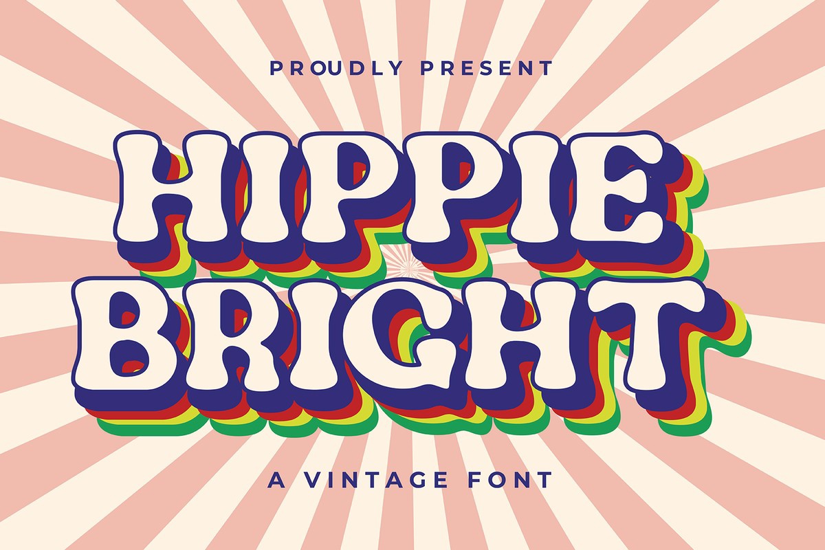 Czcionka Hippie Bright