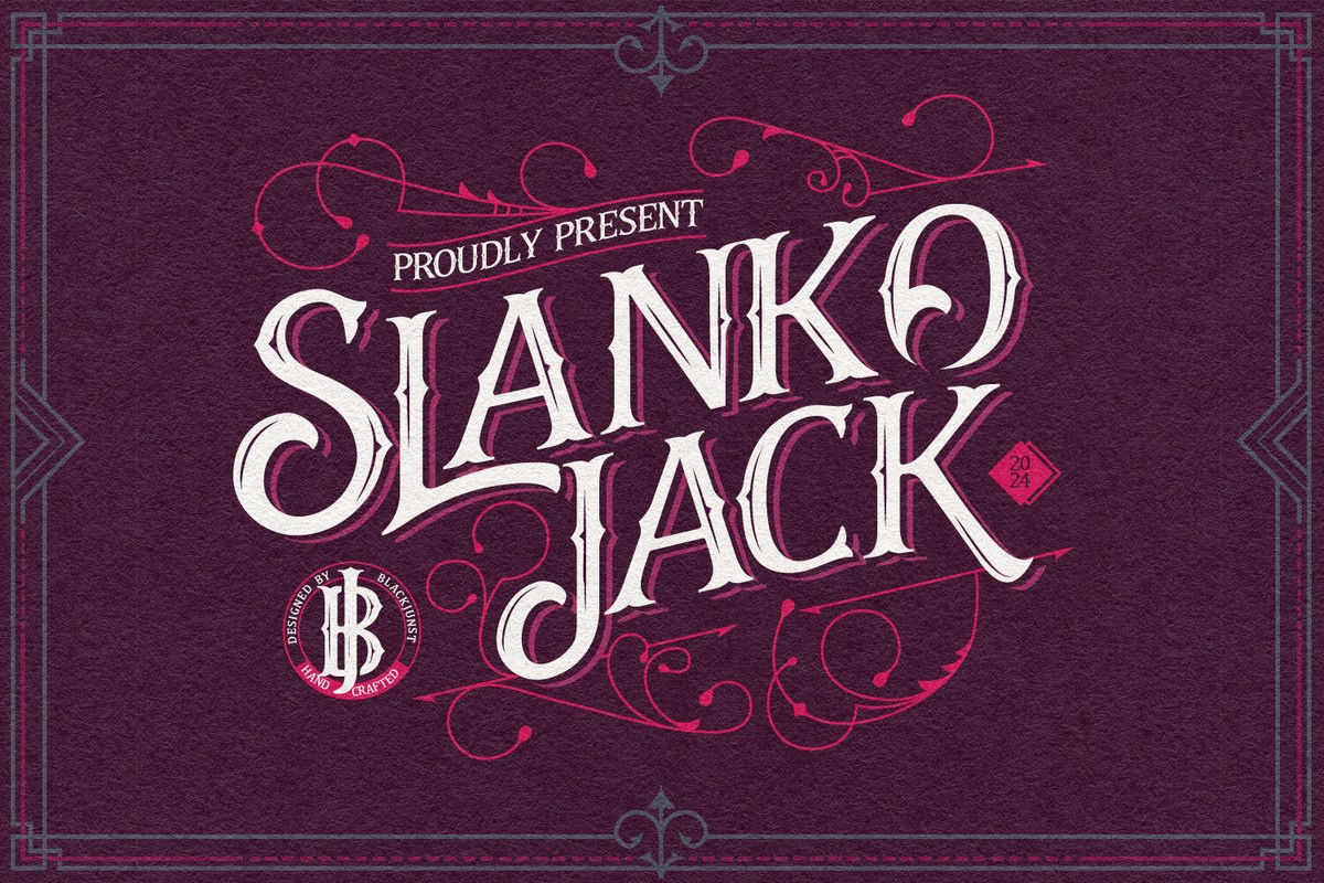 Czcionka Slanko Jack