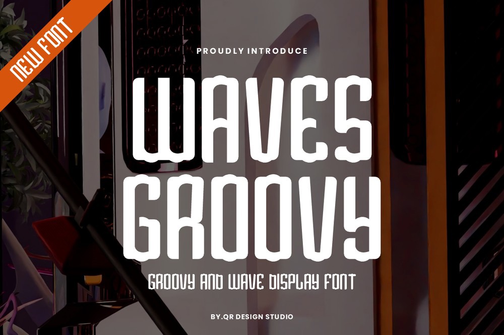 Czcionka Waves Groovy