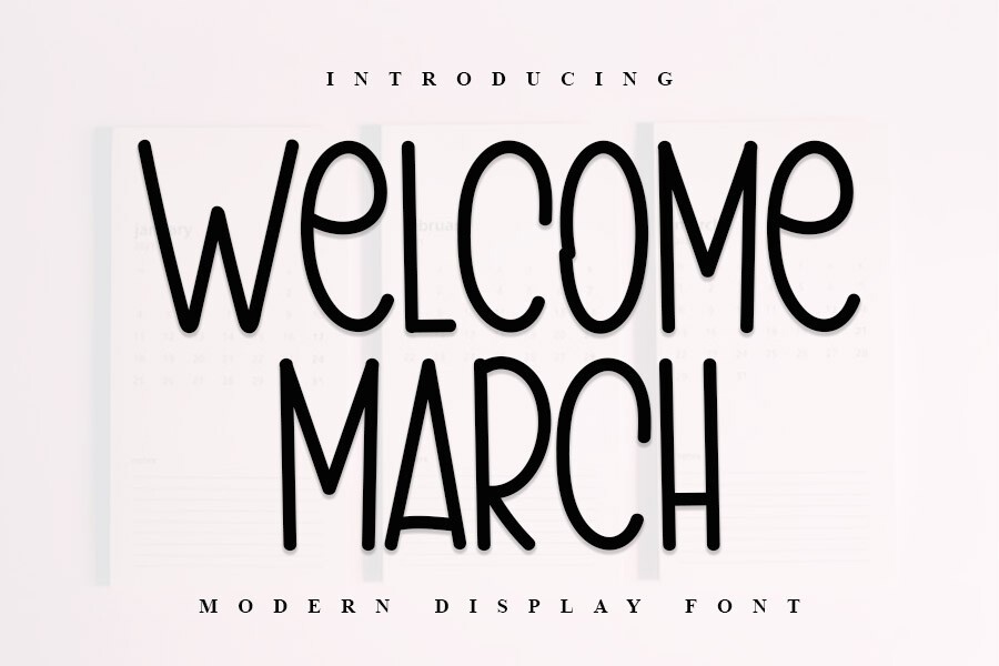 Czcionka Welcome March