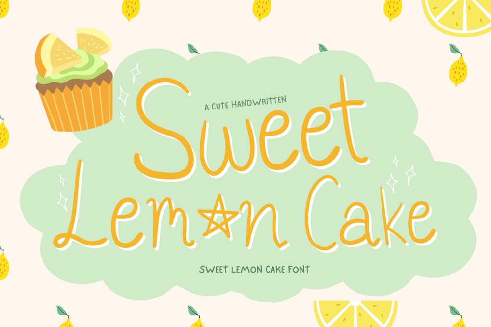 Czcionka Sweet Lemon Cake