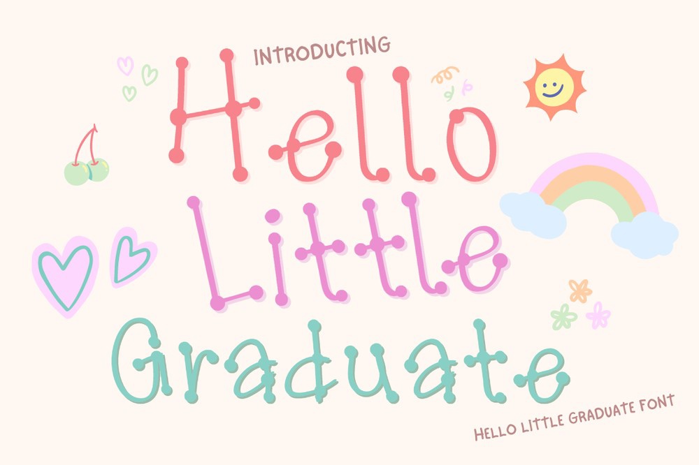 Czcionka Hello Little Graduate