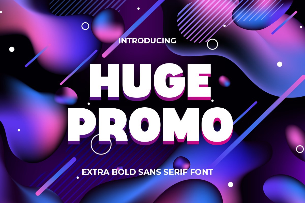 Czcionka Huge Promo