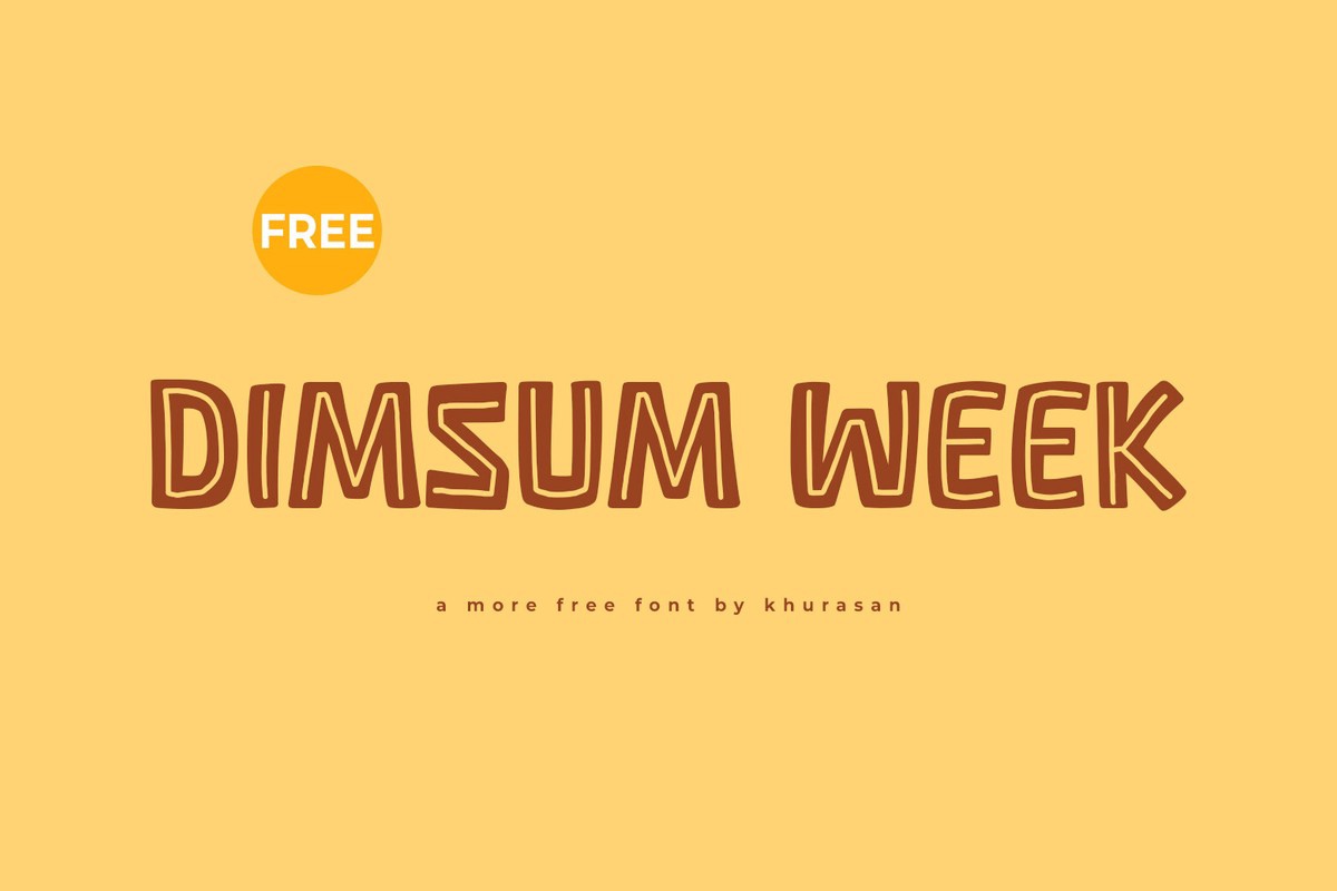 Czcionka Dimsum Week