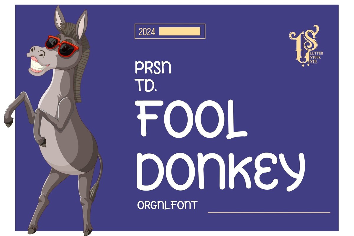 Czcionka Fool Donkey