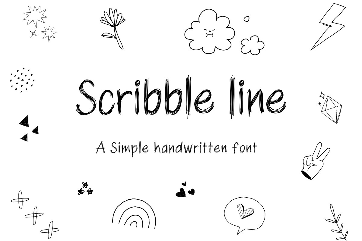 Czcionka Scribble Line