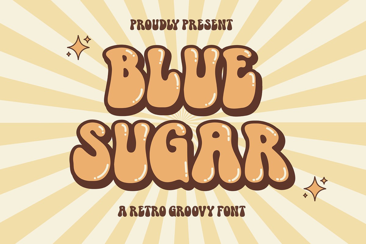 Czcionka Blue Sugar Groovy