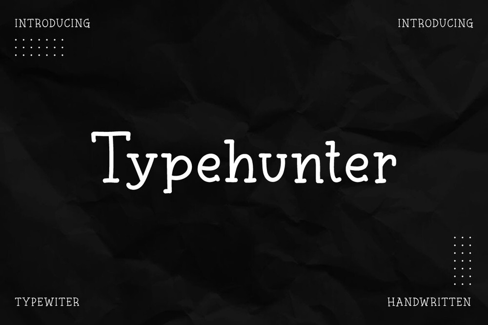 Czcionka Typehunter