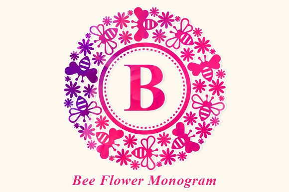 Czcionka Bee Flower Monogram