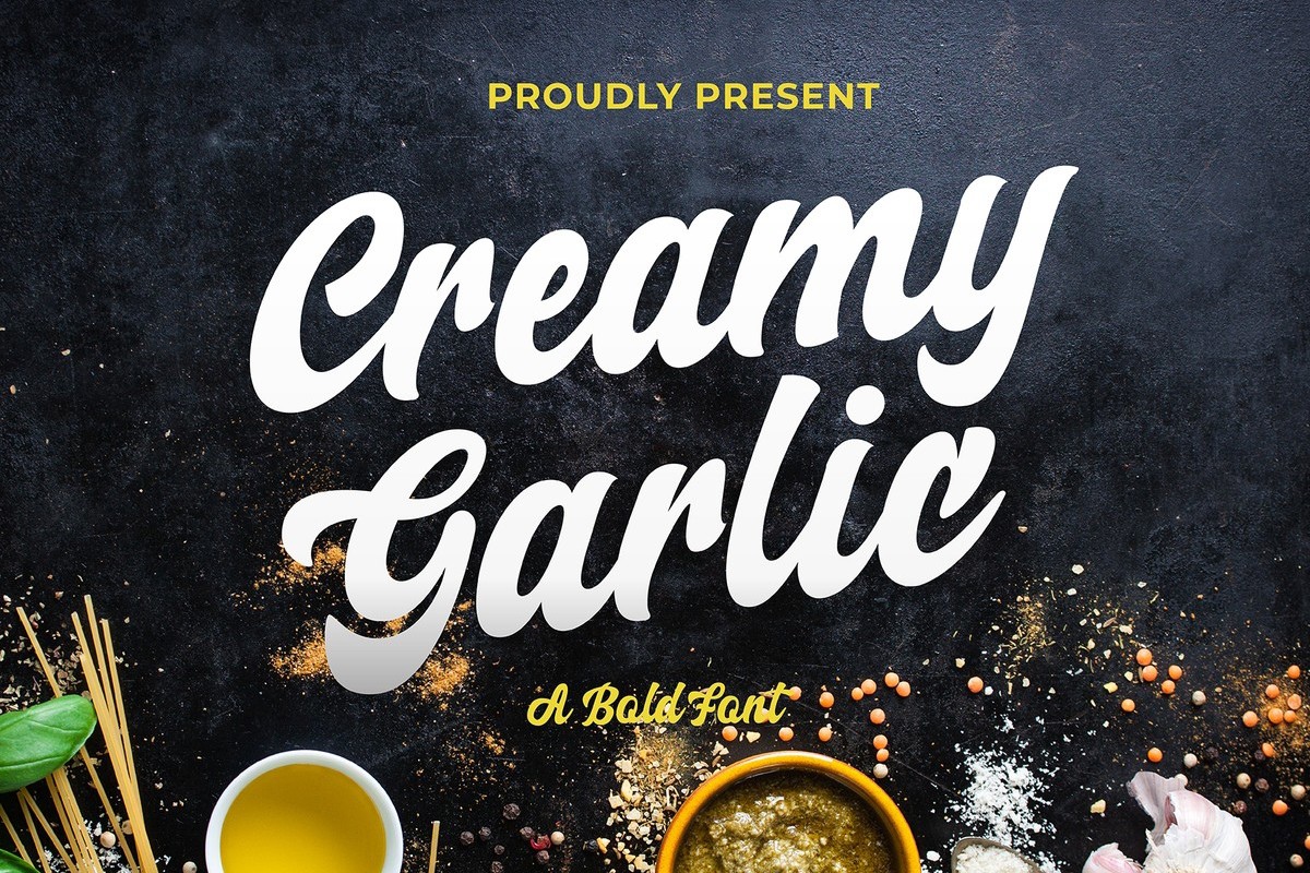 Czcionka Creamy Garlic Script