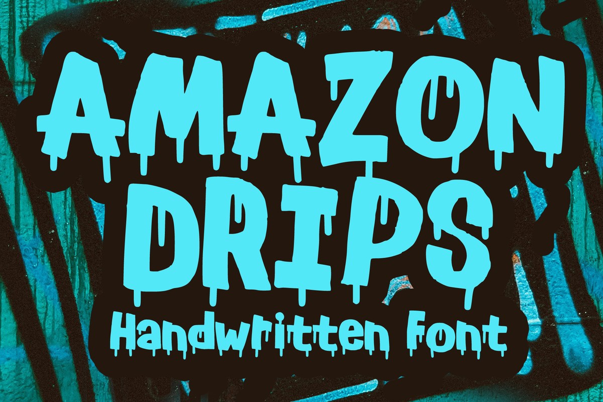 Czcionka Amazon Drips