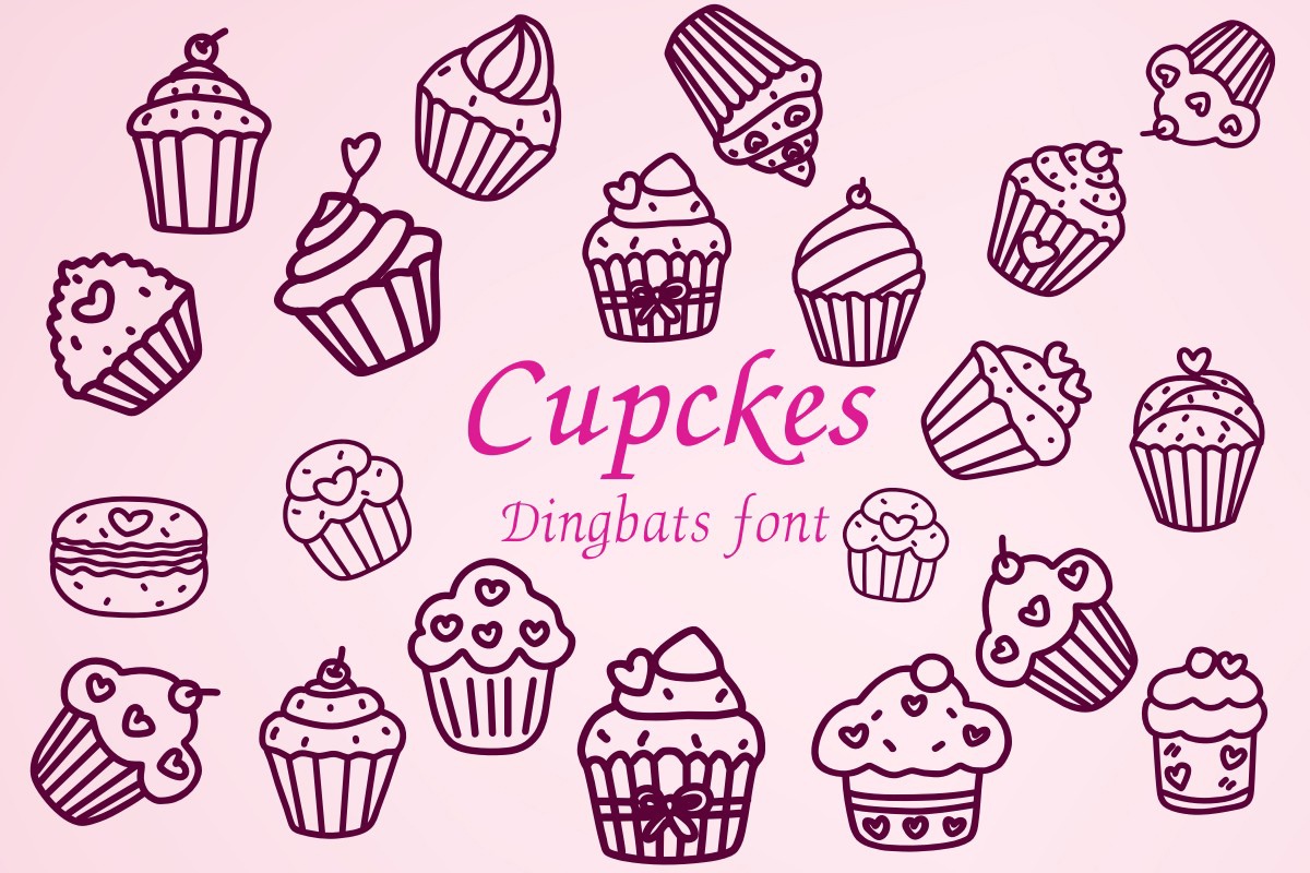 Czcionka Cupckes