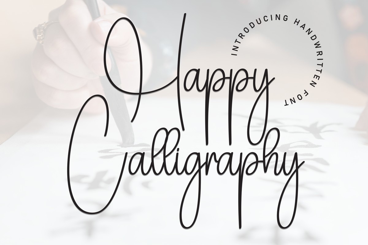 Czcionka Happy Calligraphy