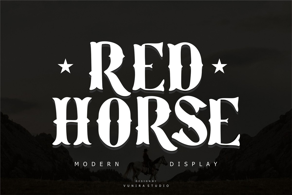 Czcionka Red Horse