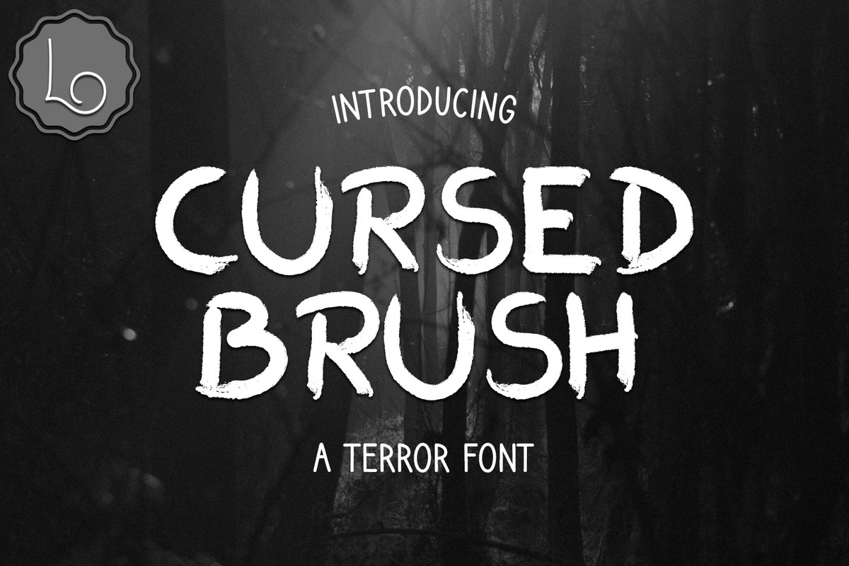 Czcionka Cursed Brush